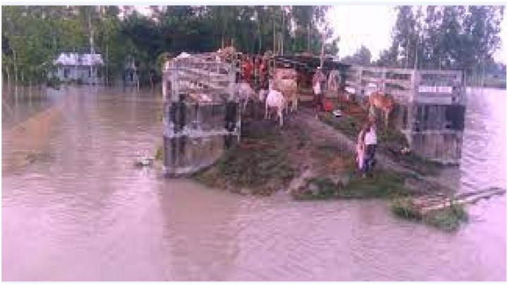 ইসলামপুরে বানভাসী মানুষেরা চরম দূর্ভোগ